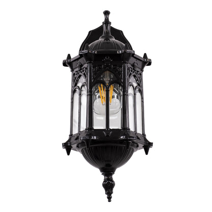 DARCY 00657 Vintage Φωτιστικό Τοίχου - Απλίκα με Ντουί 1 x E27 AC 220-240V IP20 - Μαύρο - Μ15.5 x Π15.5 x Υ34.5