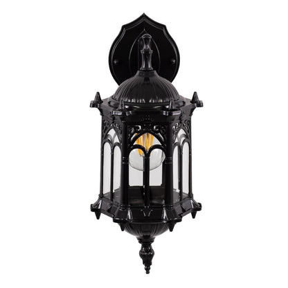 DARCY 00657 Vintage Φωτιστικό Τοίχου - Απλίκα με Ντουί 1 x E27 AC 220-240V IP20 - Μαύρο - Μ15.5 x Π15.5 x Υ34.5