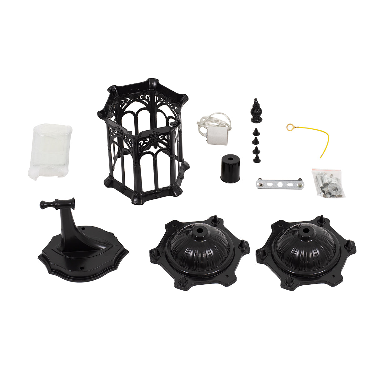 DARCY 00657 Vintage Φωτιστικό Τοίχου - Απλίκα με Ντουί 1 x E27 AC 220-240V IP20 - Μαύρο - Μ15.5 x Π15.5 x Υ34.5