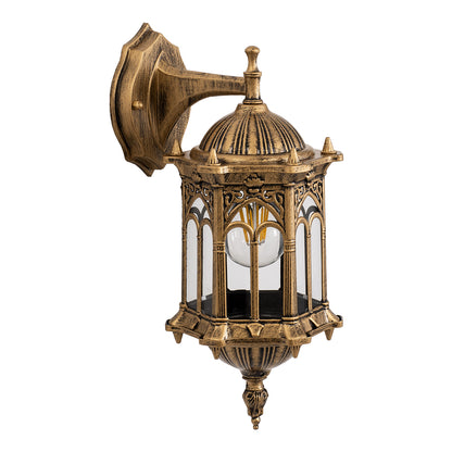 DARCY 00658 Vintage Φωτιστικό Τοίχου - Απλίκα με Ντουί 1 x E27 AC 220-240V IP20 - Μπρούτζινο Εφέ Σκουριάς - Μ15.5 x Π15.5 x Υ34.5