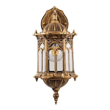 DARCY 00658 Vintage Φωτιστικό Τοίχου - Απλίκα με Ντουί 1 x E27 AC 220-240V IP20 - Μπρούτζινο Εφέ Σκουριάς - Μ15.5 x Π15.5 x Υ34.5