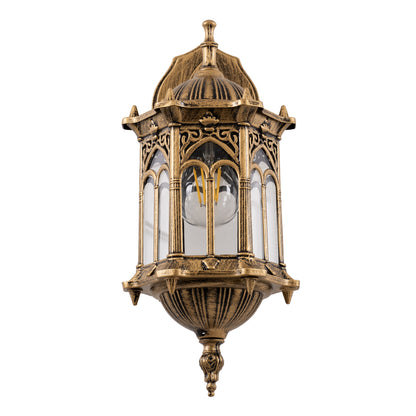 DARCY 00658 Vintage Φωτιστικό Τοίχου - Απλίκα με Ντουί 1 x E27 AC 220-240V IP20 - Μπρούτζινο Εφέ Σκουριάς - Μ15.5 x Π15.5 x Υ34.5