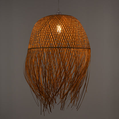 MANILA 00713 Boho Κρεμαστό Φωτιστικό Οροφής με Ντουί 1 x E27 AC 220-240V IP20 - Μπεζ - Μ50 x Π50 x Υ70