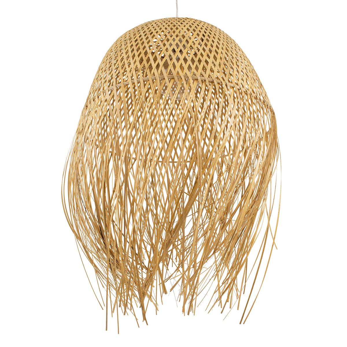 MANILA 00713 Boho Κρεμαστό Φωτιστικό Οροφής με Ντουί 1 x E27 AC 220-240V IP20 - Μπεζ - Μ50 x Π50 x Υ70