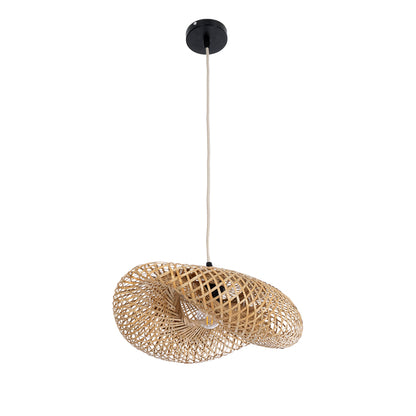 MEXICO 00718 Boho Κρεμαστό Φωτιστικό Οροφής με Ντουί 1 x E27 AC 220-240V IP20 - Μπεζ - Μ40 x Π30 x Υ18