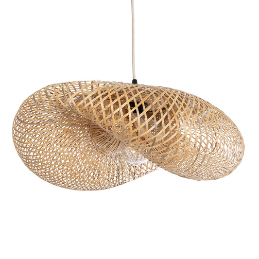 MEXICO 00719 Boho Κρεμαστό Φωτιστικό Οροφής με Ντουί 1 x E27 AC 220-240V IP20 - Μπεζ - Μ65 x Π46 x Υ30