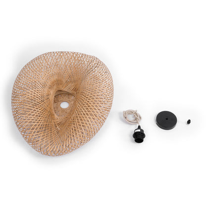 MEXICO 00719 Boho Κρεμαστό Φωτιστικό Οροφής με Ντουί 1 x E27 AC 220-240V IP20 - Μπεζ - Μ65 x Π46 x Υ30