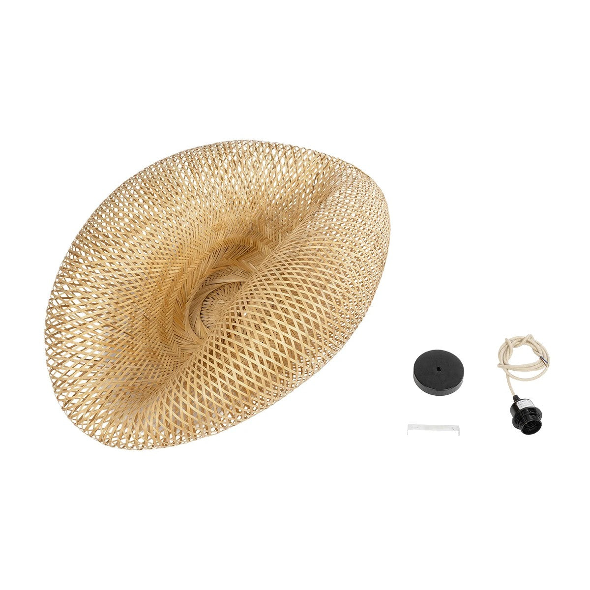 MEXICO 00720 Boho Κρεμαστό Φωτιστικό Οροφής με Ντουί 1 x E27 AC 220-240V IP20 - Μπεζ - Μ85 x Π55 x Υ36