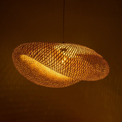 MEXICO 00720 Boho Κρεμαστό Φωτιστικό Οροφής με Ντουί 1 x E27 AC 220-240V IP20 - Μπεζ - Μ85 x Π55 x Υ36