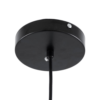 CHARLOTTE 00743 Μοντέρνο Κρεμαστό Φωτιστικό Οροφής Μονόφωτο Φιμέ Γυάλινο Μαύρο Μεταλλικό CREE LED 5W 500lm 180° AC 85-265V Θερμό Λευκό 2700K Φ23 x Υ23cm