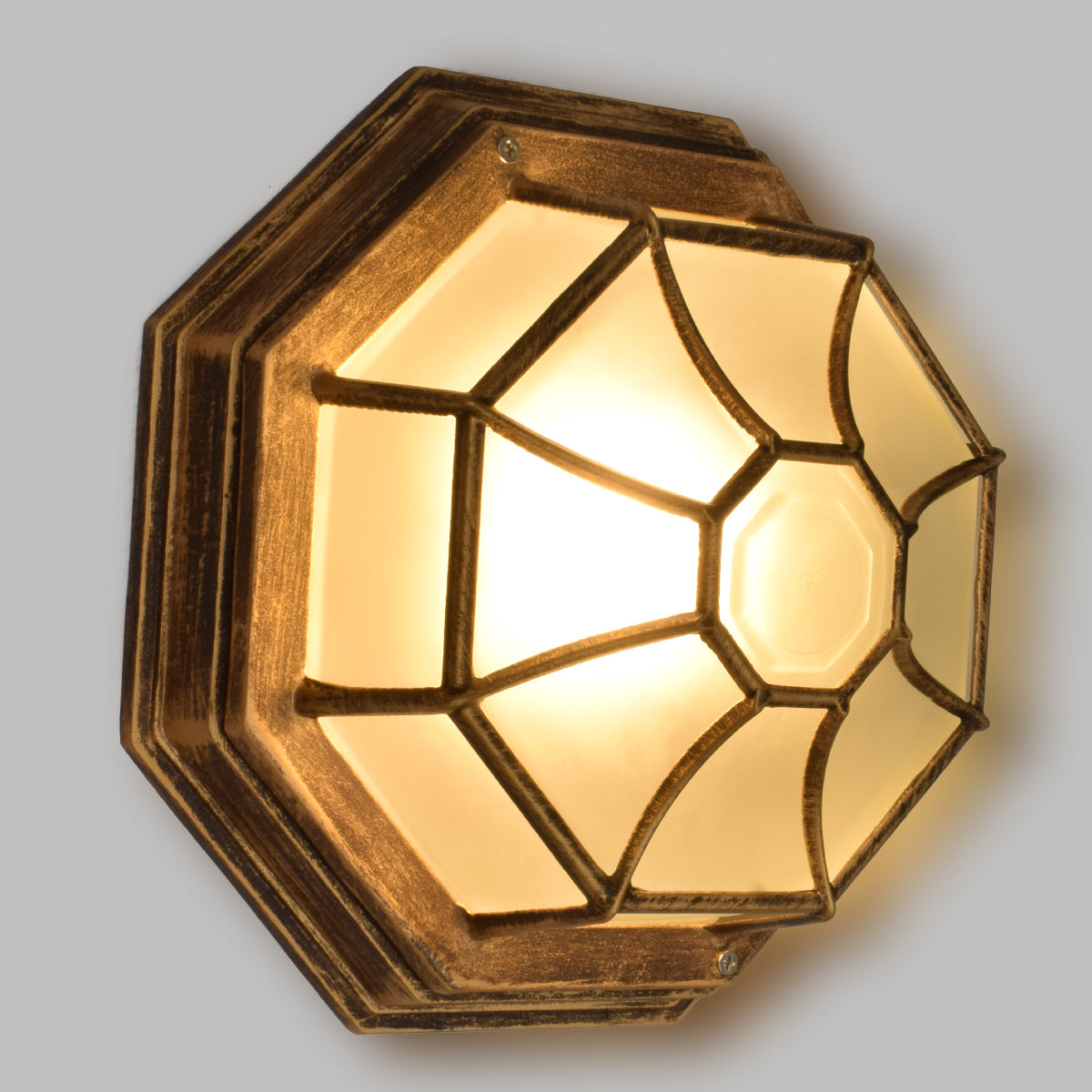 RUBY 00913 Vintage Φωτιστικό Οροφής με Ντουί 1 x E27 AC 220-240V IP20 - Χάλκινο Εφέ Σκουριάς - Μ27 x Π27 x Υ12