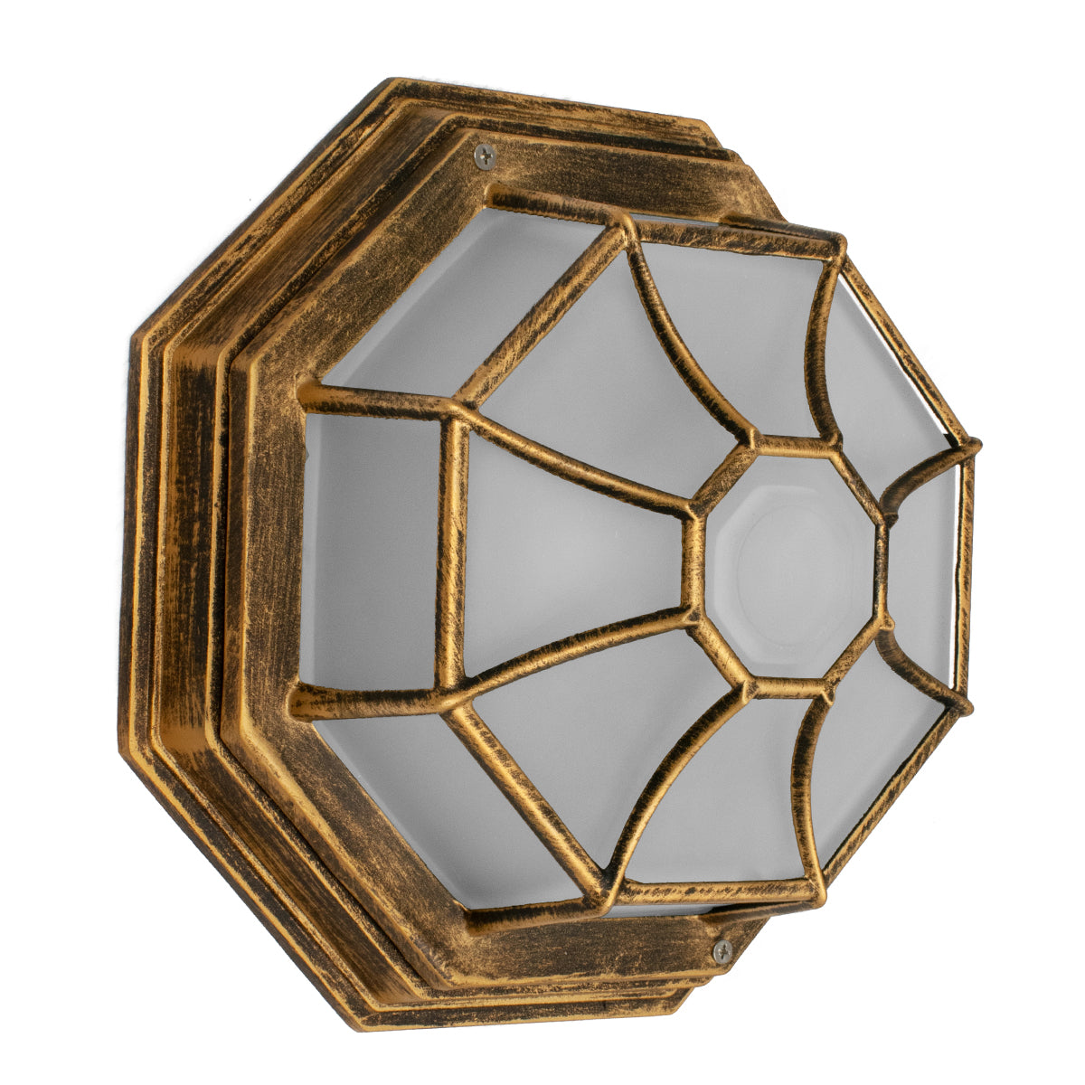 RUBY 00913 Vintage Φωτιστικό Οροφής με Ντουί 1 x E27 AC 220-240V IP20 - Χάλκινο Εφέ Σκουριάς - Μ27 x Π27 x Υ12