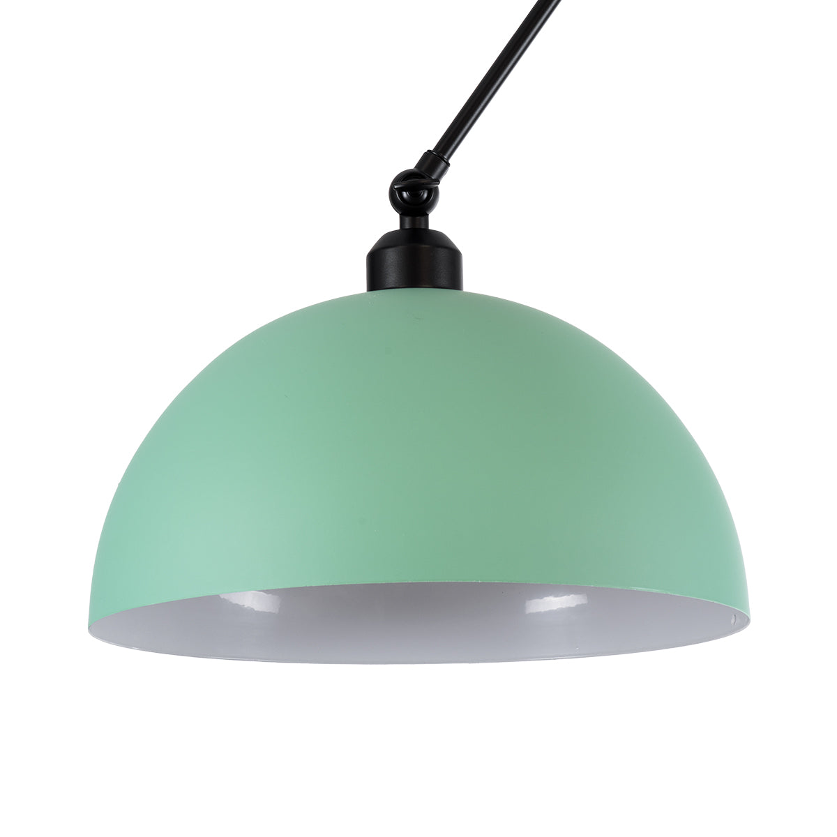 LOTUS GREEN 00936 Μοντέρνο Φωτιστικό Οροφής Μονόφωτο Ανοιχτό Πράσινο Ματ Μεταλλικό Καμπάνα Φ30 x Y21cm