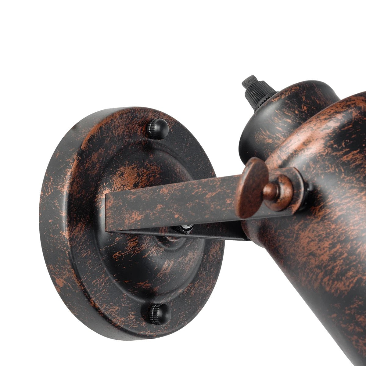 JAKE 00949 Μοντέρνο Φωτιστικό Τοίχου - Απλίκα με Ντουί 1 x E27 AC 220-240V IP20 - Χάλκινο Εφέ Σκουριάς - Μ9 x Π22 x Υ22