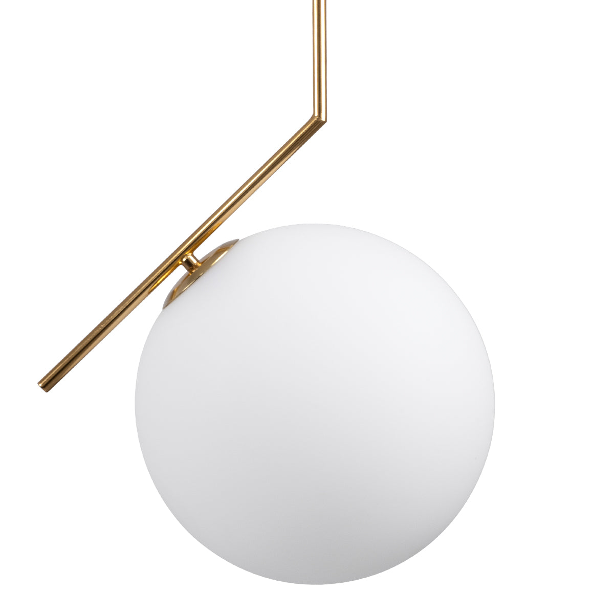 MONROE 00956 Μοντέρνο Κρεμαστό Φωτιστικό Οροφής με Ντουί 1 x E27 AC 220-240V IP20 - Χρυσό & Λευκό - Μ30 x Π30 x Υ75