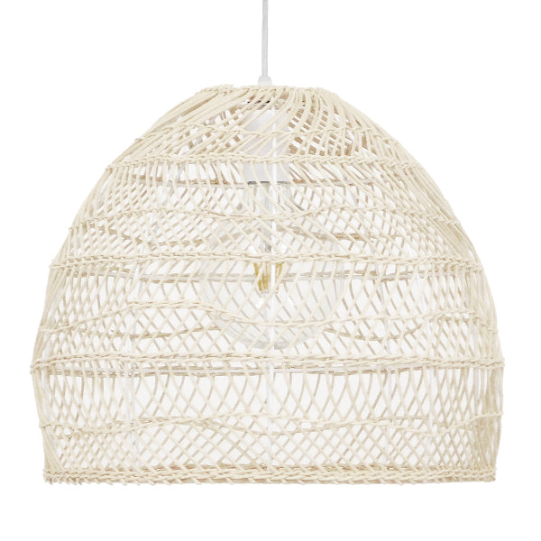 MALIBU 00968 Boho Κρεμαστό Φωτιστικό Οροφής με Ντουί 1 x E27 AC 220-240V IP20 - Μπεζ - Μ40 x Π40 x Υ35