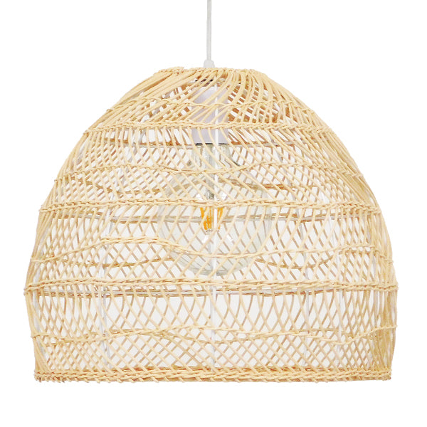 MALIBU 00973 Boho Κρεμαστό Φωτιστικό Οροφής με Ντουί 1 x E27 AC 220-240V IP20 - Μπεζ - Μ40 x Π40 x Υ35