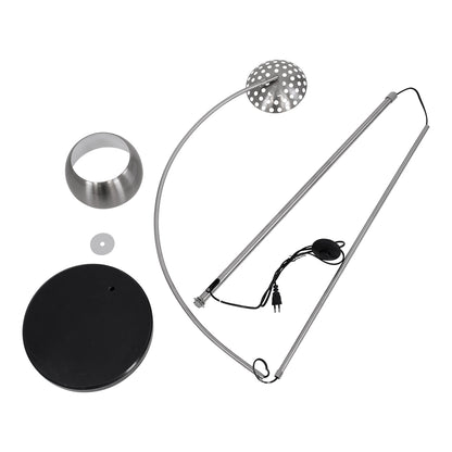 PRAGUE 00989 Μοντέρνο Επιδαπέδιο Φωτιστικό με Ντουί 1 x E27 AC 220-240V IP20 - Νίκελ Βούρτσας - Μ90 x Π29.5 x Υ180