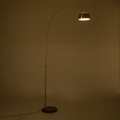 PRAGUE 00989 Μοντέρνο Επιδαπέδιο Φωτιστικό με Ντουί 1 x E27 AC 220-240V IP20 - Νίκελ Βούρτσας - Μ90 x Π29.5 x Υ180