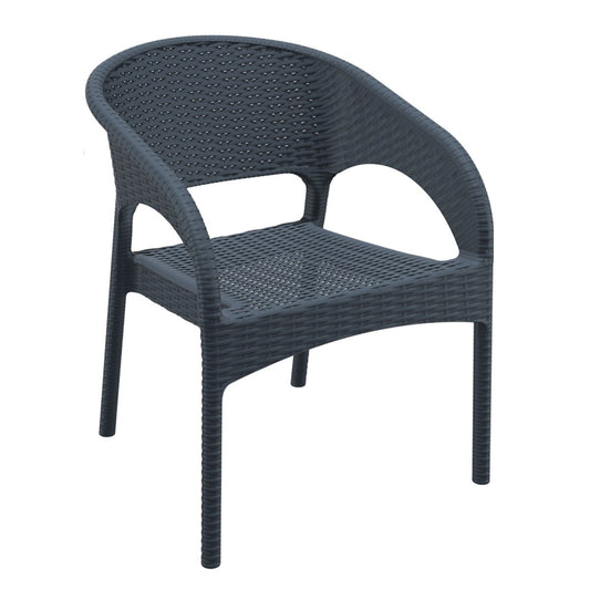 Panama/ST Πολυθρόνα Ανθρακί 64x58x80