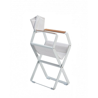 Clint Πολυθρόνα Σκηνοθέτη Λευκή 56x56x88