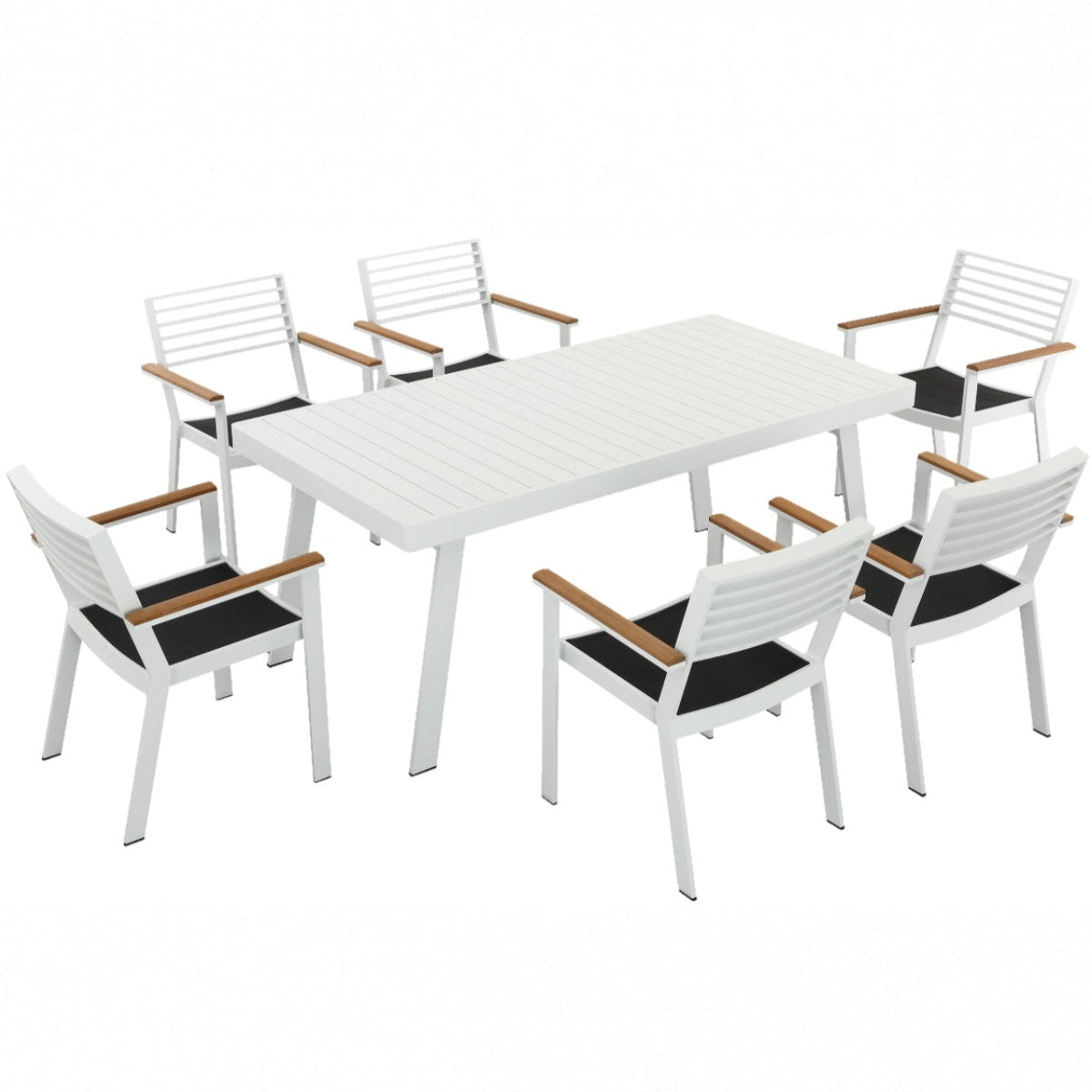 York/T Τραπέζι Λευκό 180x90x76