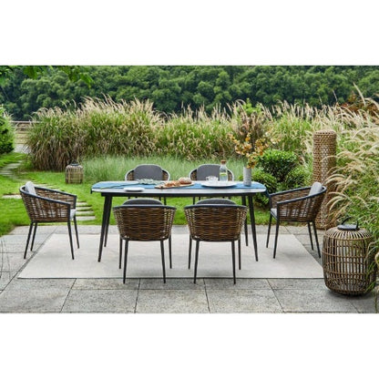 Musses Rattan/D7 Dining Set Ανθρακί