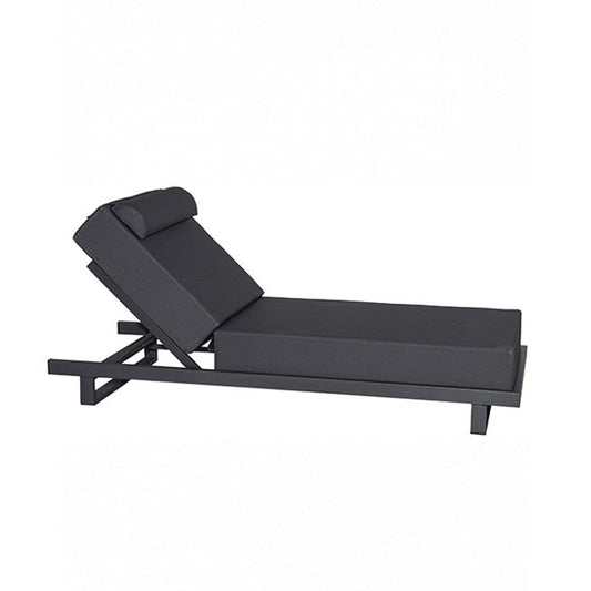 Riviera Ξαπλώστρα Ανθρακί 198x75x105