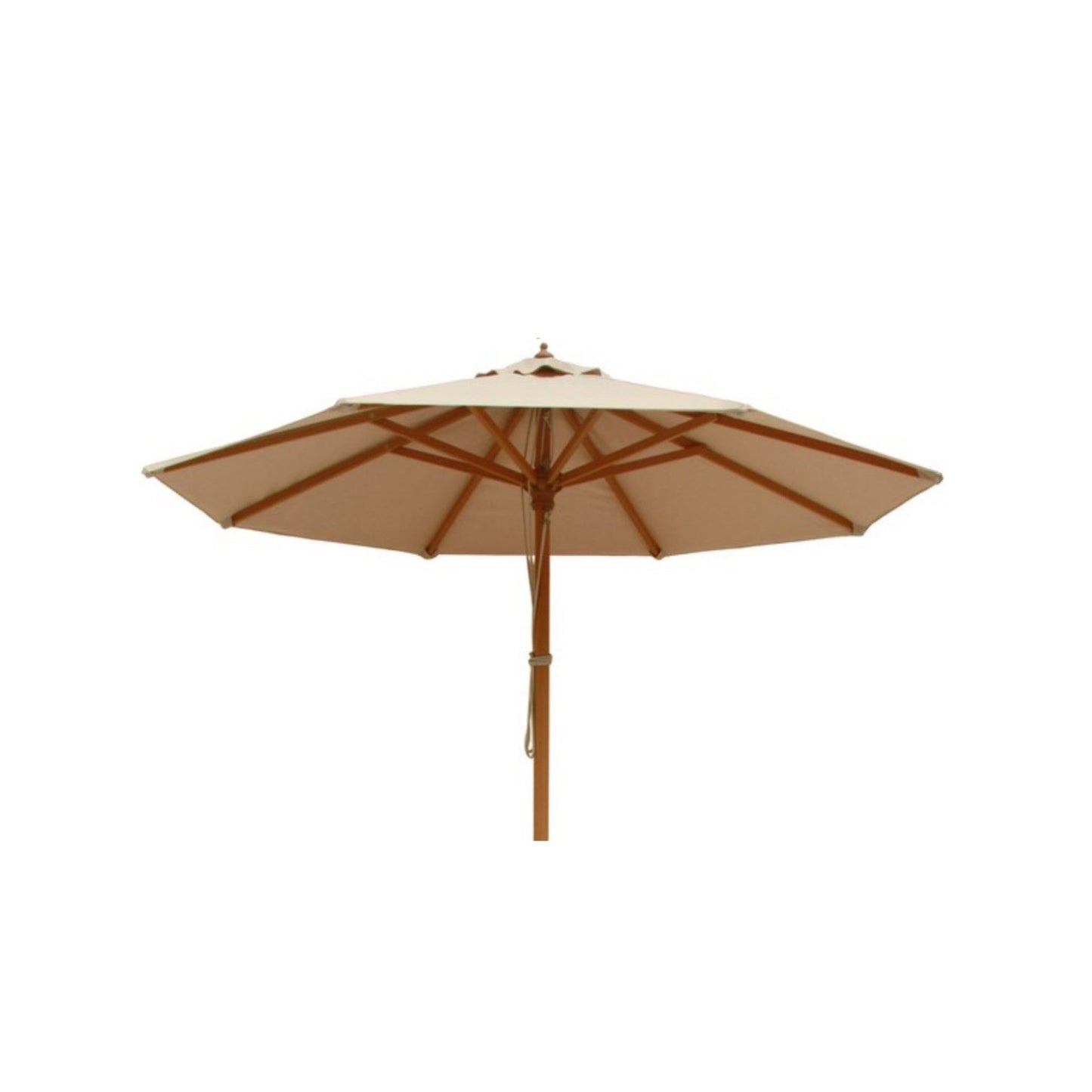 Fiji Ομπρέλα ALU. Teak-Polyester Μπεζ 200x200εκ