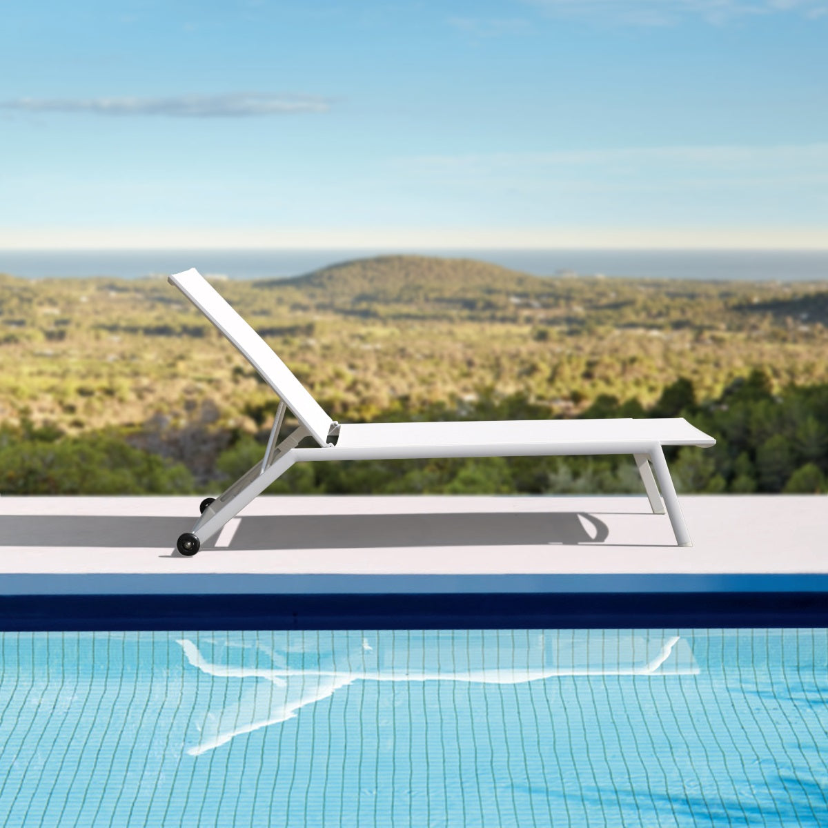 Ξαπλώστρα Bondi Λευκή 195x70x106