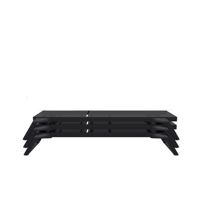 Tropic-2 Ξαπλώστρα Ανθρακί-Μαύρο 210x72x31