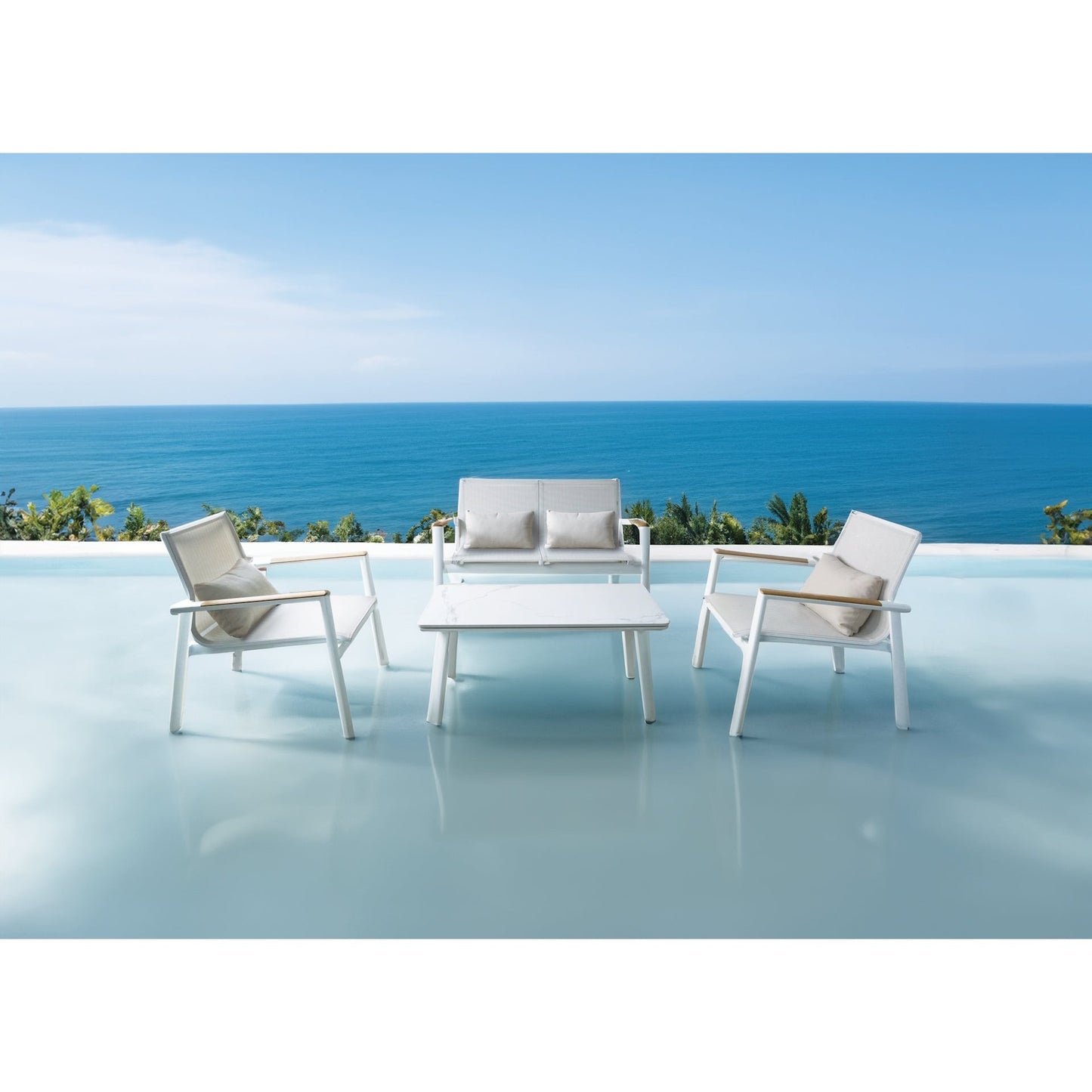 Aspen-2/Λευκό Lounge Set