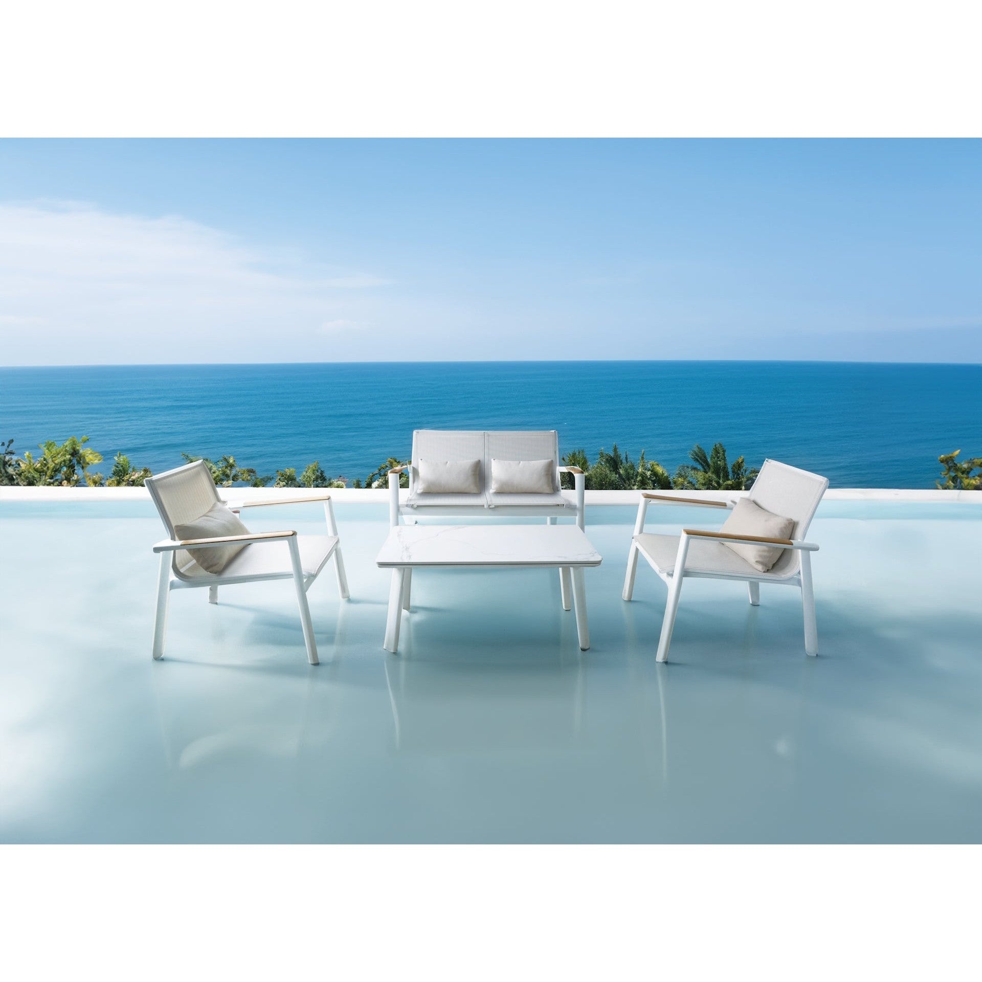 Aspen-2/Λευκό Lounge Set