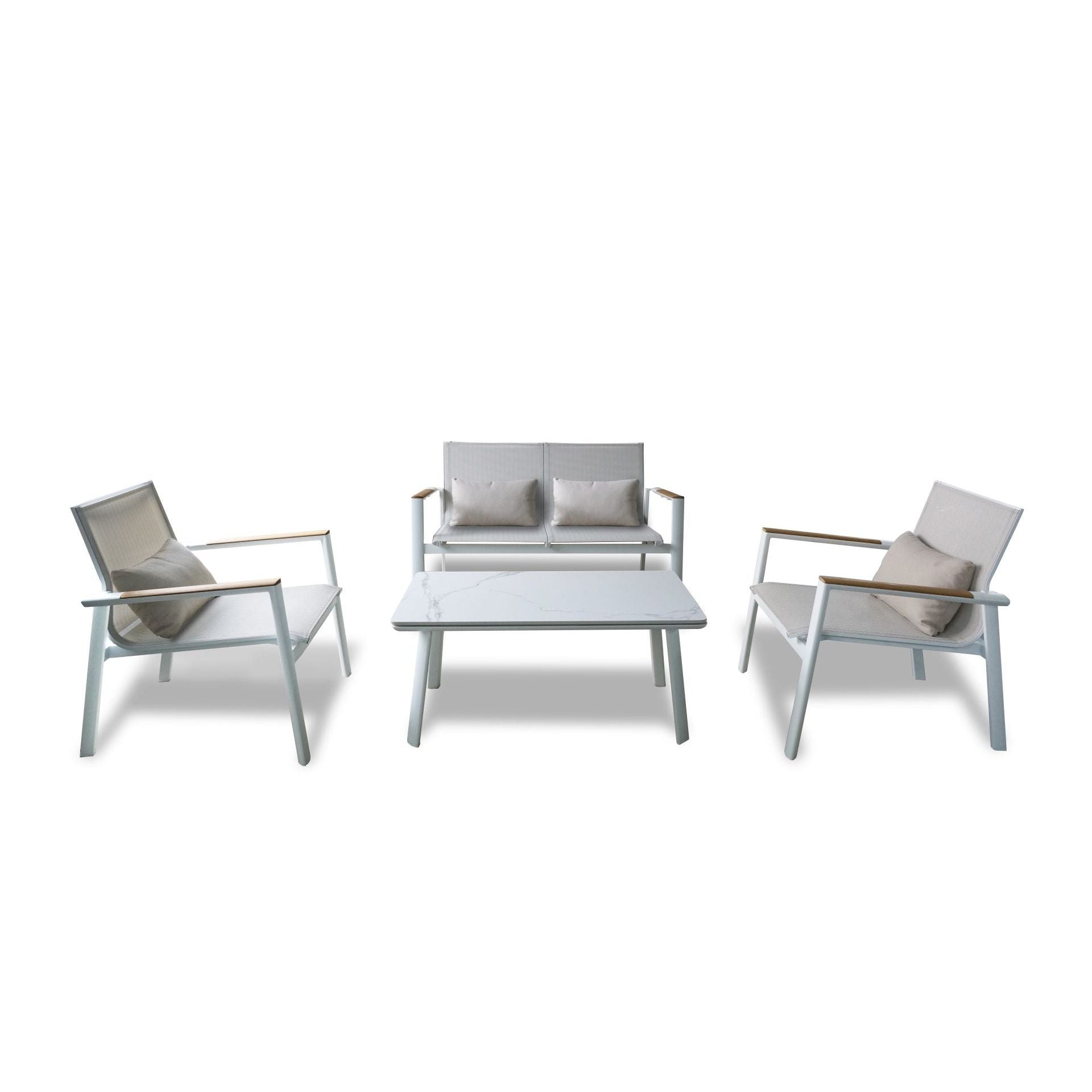 Aspen-2/Λευκό Lounge Set