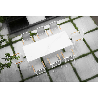 Aspen/D7-Λευκό Dining Set