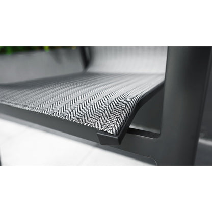 Aspen Πολυθρόνα Ανθρακί Αλουμινίου 67x58x88