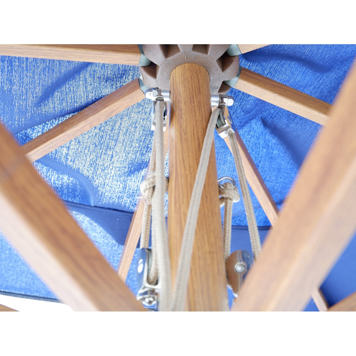 Lugano/SW Ομπρέλα Αλουμινίου Απομίμηση Ξύλου 230x230x240