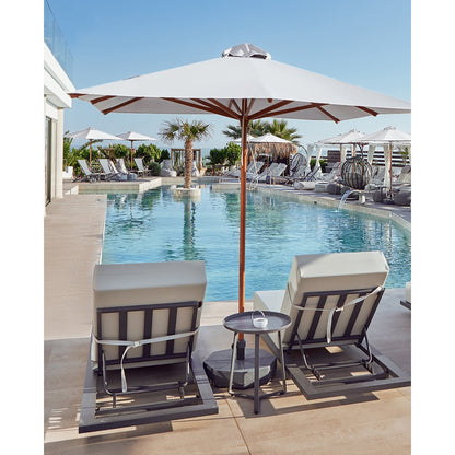 Lugano/SW Ομπρέλα Αλουμινίου Απομίμηση Ξύλου 300x300x240