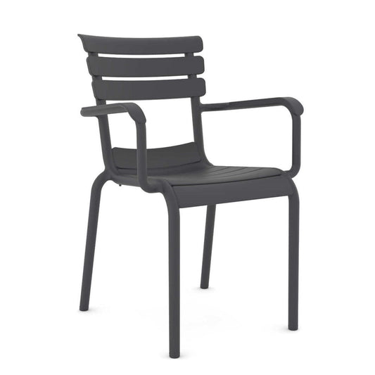 Hera P-PL Πολυθρόνα PP Ανθρακί 58x58x84