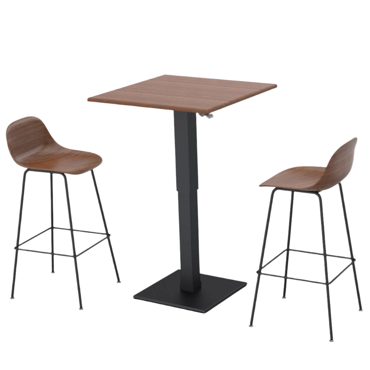 Lift/B Βάση Τραπεζιού Μαύρο Σαγρέ 45x45x72