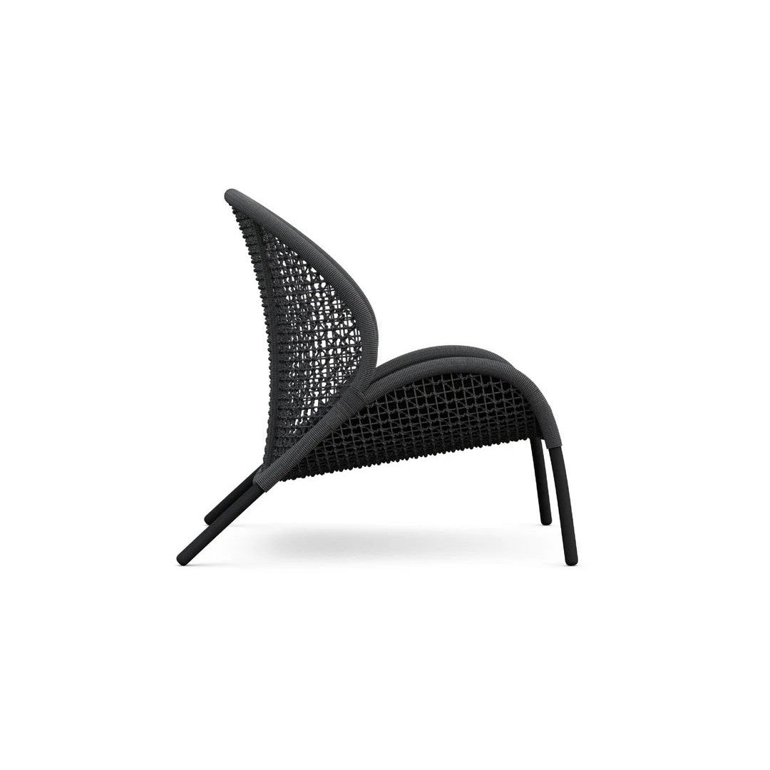 Dune/L-Ανθρακί Lounge Kαρέκλα 80x95x89