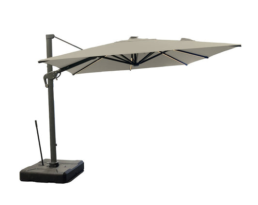 Roma/C DELUXE Γωνιακή Ομπρέλα Αλουμινίου 400x400x310