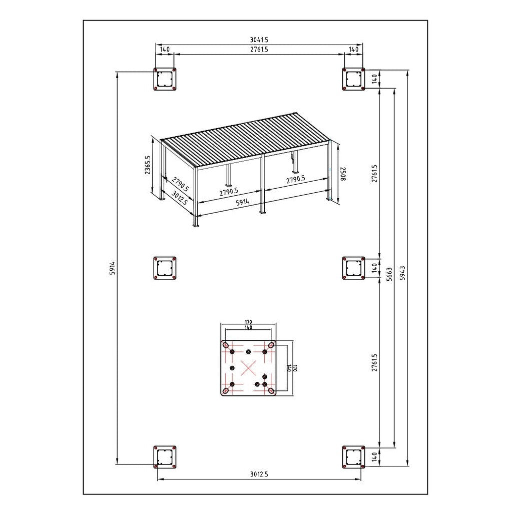 Pergola/LV 600x300x250