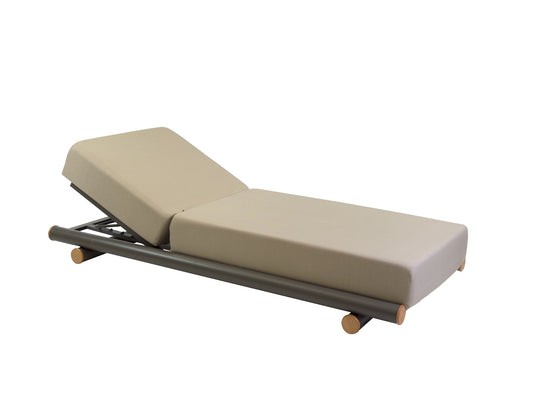 Cayenne/Taupe Ξαπλώστρα Αλουμινίου 200x93x35