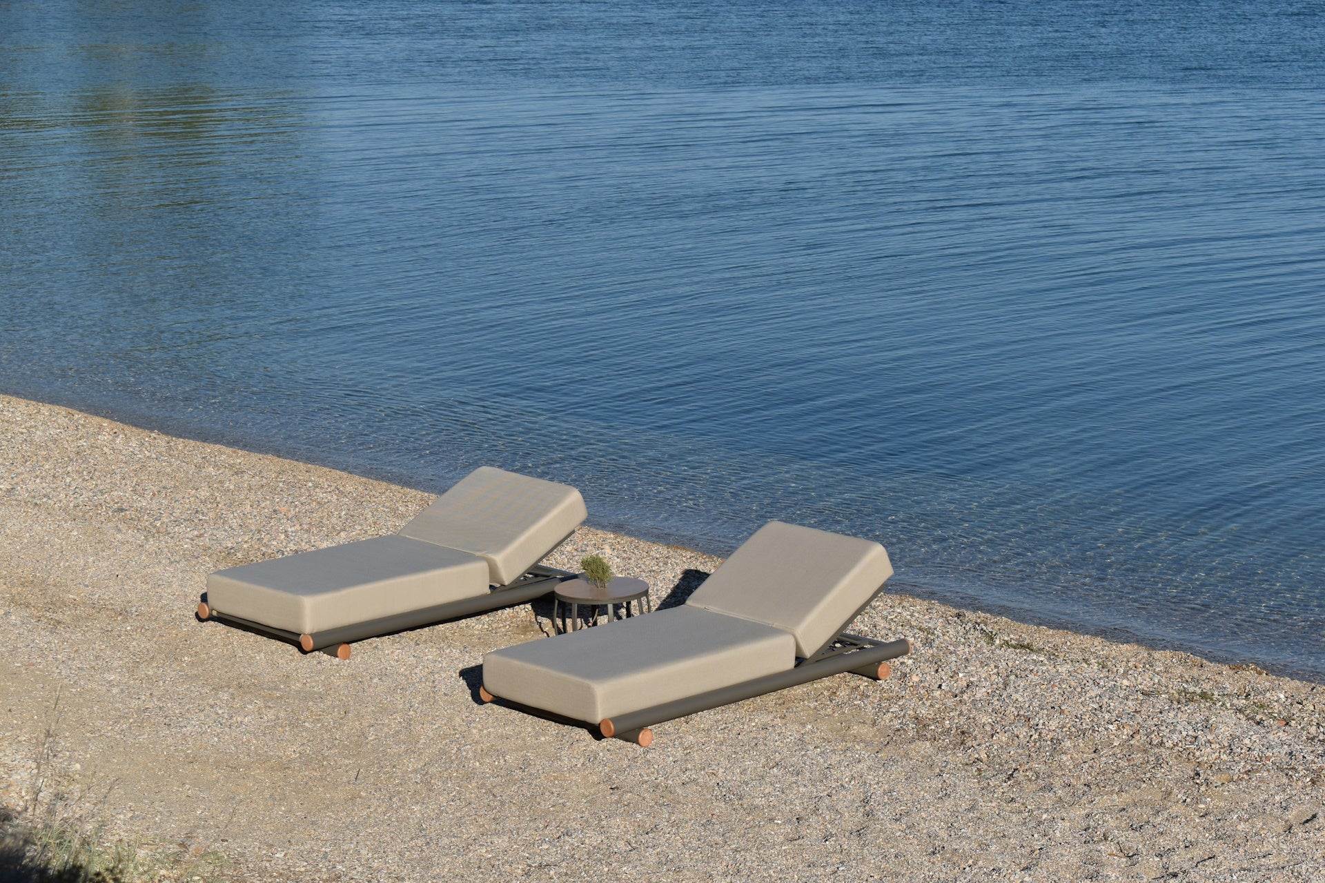 Cayenne/Taupe Ξαπλώστρα Αλουμινίου 200x93x35