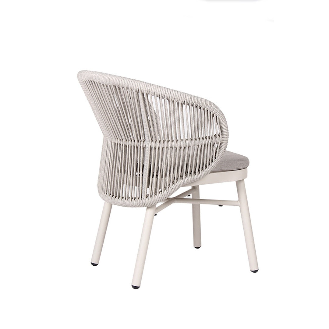 Global/P Grey-White Πολυθρόνα 64x60x77