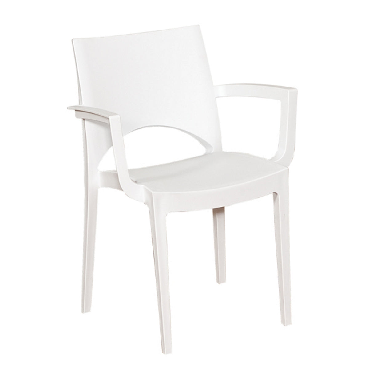 Paris/P-PP Πολυθρόνα Λευκό 58x51x80