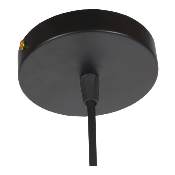 ANDY 01000 Μοντέρνο Κρεμαστό Φωτιστικό Οροφής Μονόφωτο Μαύρο Μεταλλικό Καμπάνα Φ35 x Υ28cm