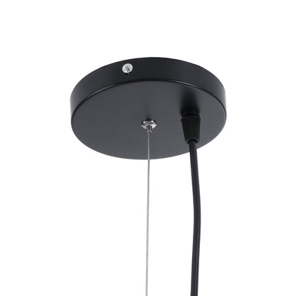 GRID 01022 Vintage Κρεμαστό Φωτιστικό Οροφής με Ντουί 1 x E27 AC 220-240V IP20 - Μαύρο - Μ40 x Π40 x Υ33