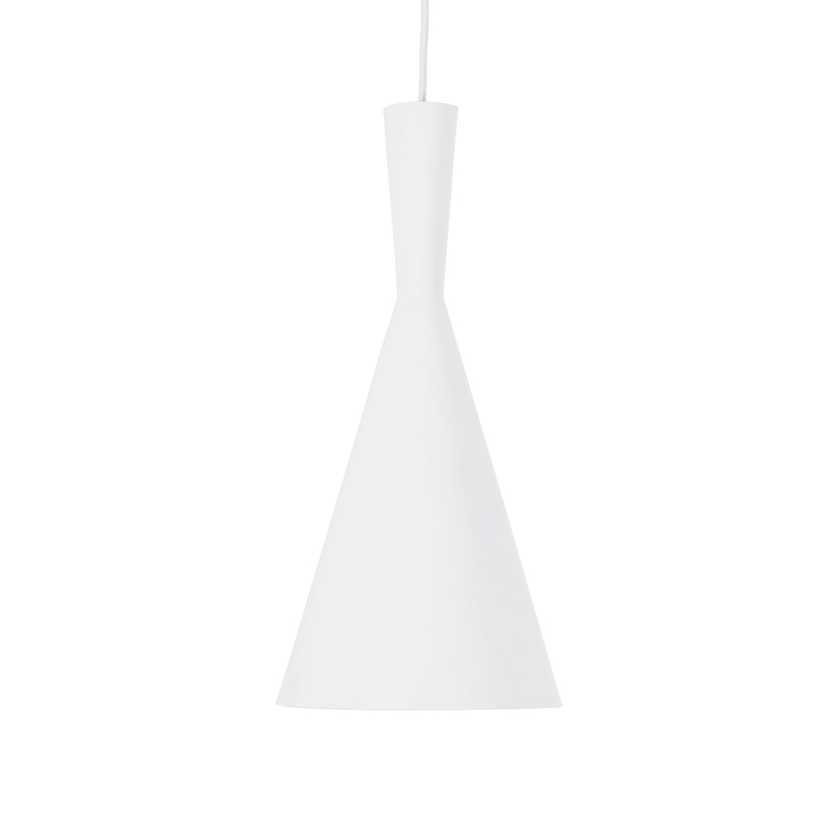 SHANGHAI 01026-C Μοντέρνο Κρεμαστό Φωτιστικό Οροφής με Ντουί 1 x E27 AC 220-240V IP20 - Λευκό & Χρυσό - Μ19 x Π19 x Υ38